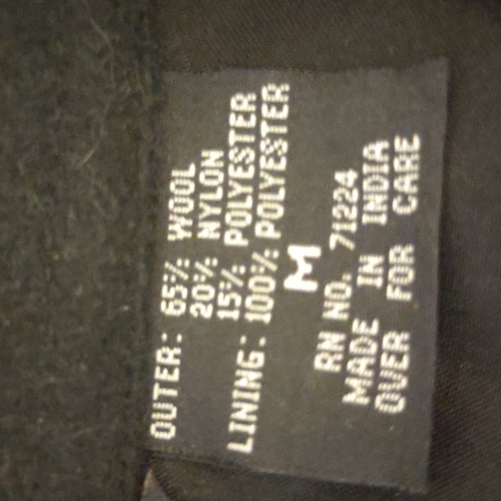 Take Two Black with White Wool Blend Jacket Size M - Picture 8 of 8